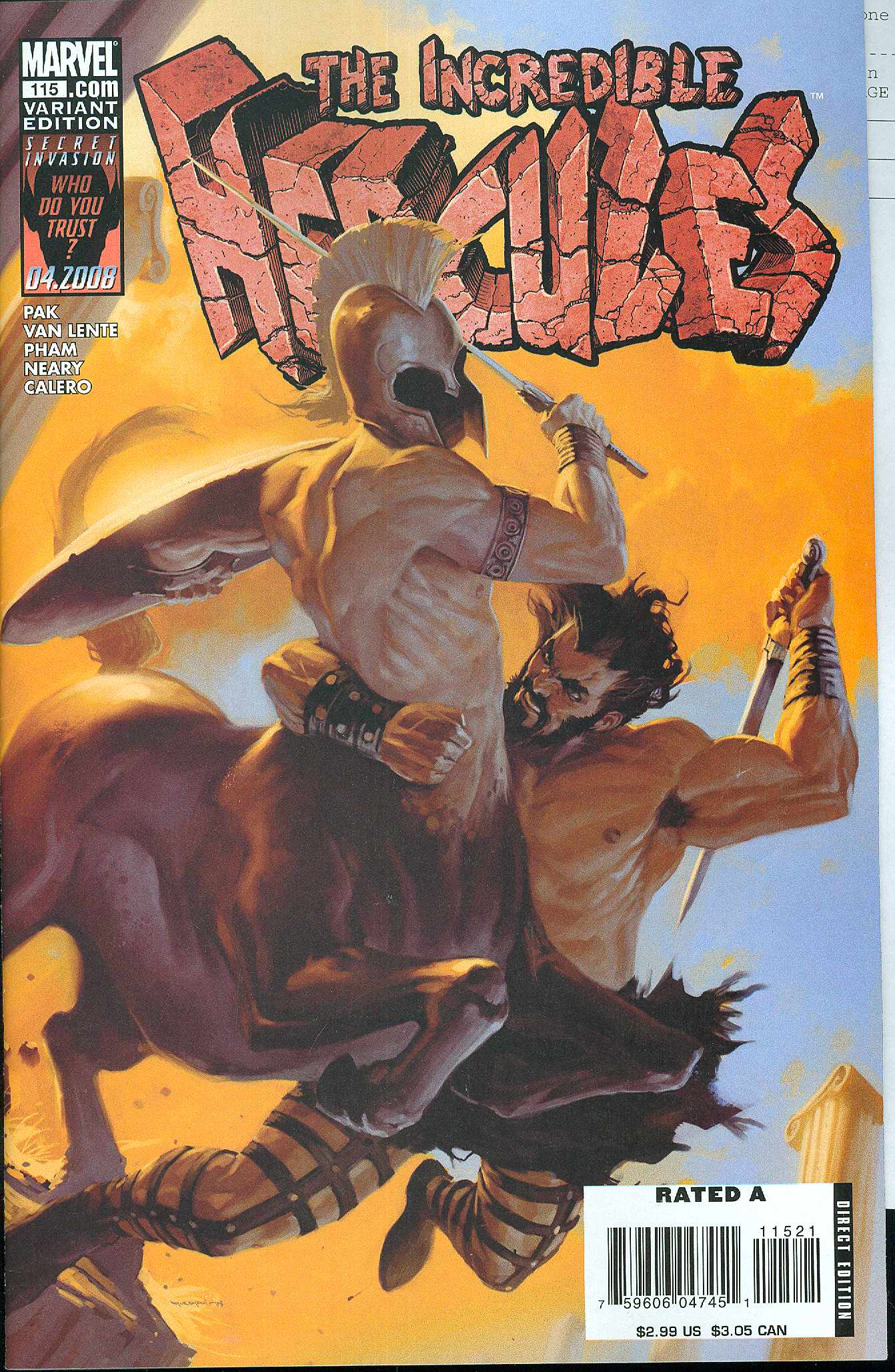 Incredible Hercules Djurdjevic Variant #115