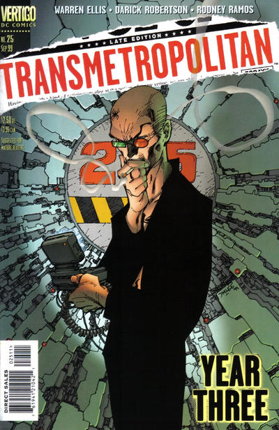 Transmetropolitan #25-Very Fine (7.5 – 9) Jim Lee Cover