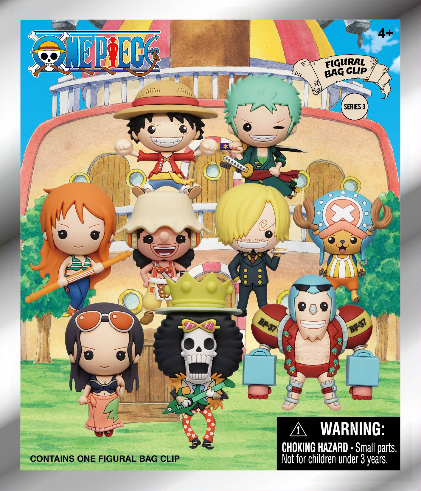 One Piece Series3 3d Foam Bag Clip 24pc Blind Mystery Pack