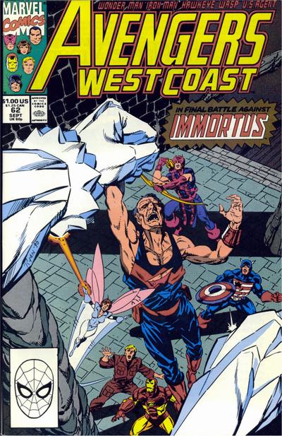 Avengers West Coast #62 [Direct]-Fine (5.5 – 7)