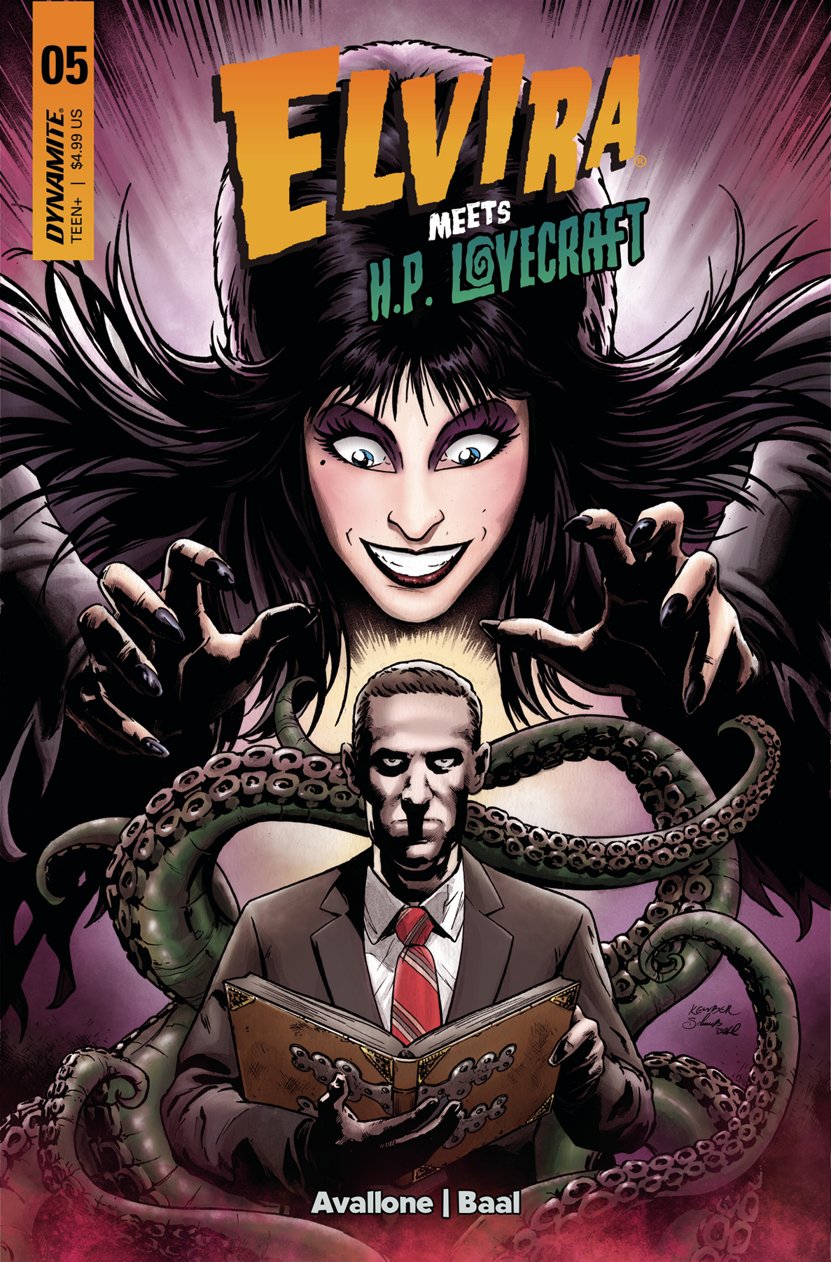 Elvira Meets HP Lovecraft #4 Cover B Baal
