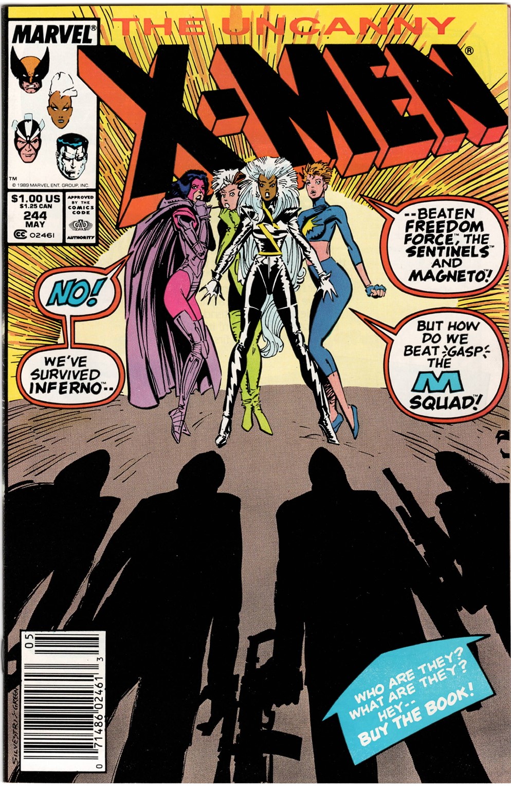 Uncanny X-Men #244 Newsstand Edition