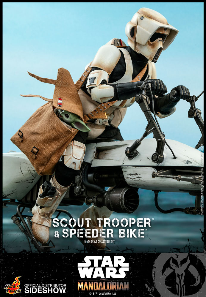Hot Toys Star Wars Scout Trooper And Speeder Bike The Mandalorian 1:6 Scale Figure