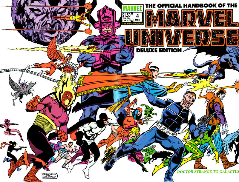 The Official Handbook of The Marvel Universe Deluxe Edition #4 [Direct]-Fine (5.5 – 7)