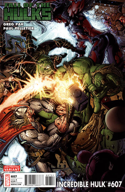 Incredible Hulk #607 [Second Printing](2010)-Very Fine (7.5 – 9)
