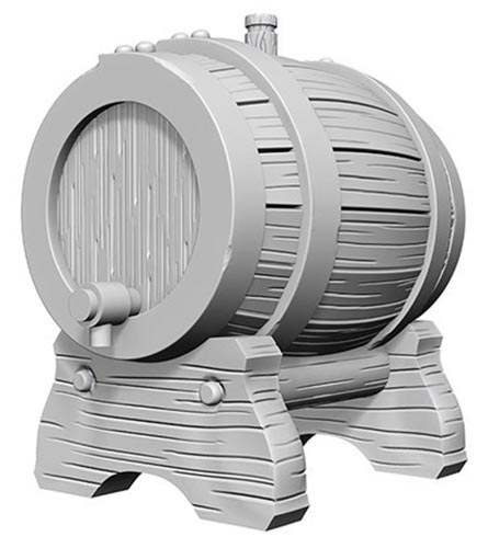 WizKids Deep Cuts Unpainted Miniatures: Keg Barrels