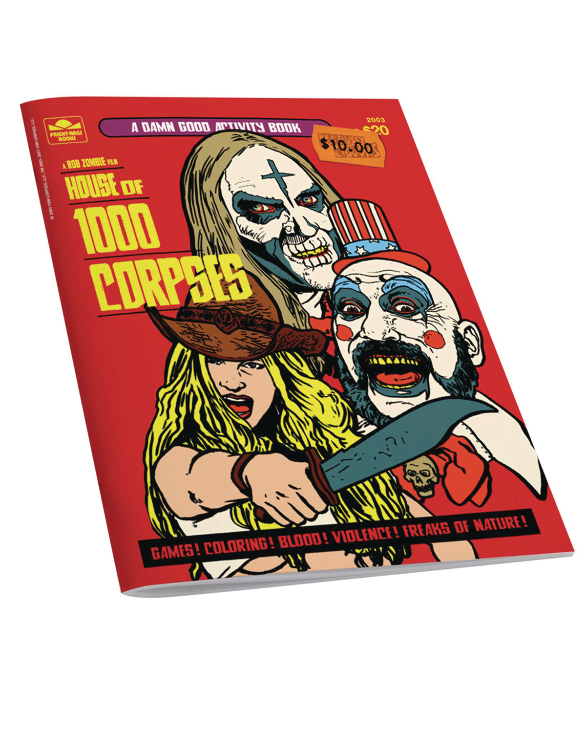 House of 1000 Corpses Activity Book By Fright Rags