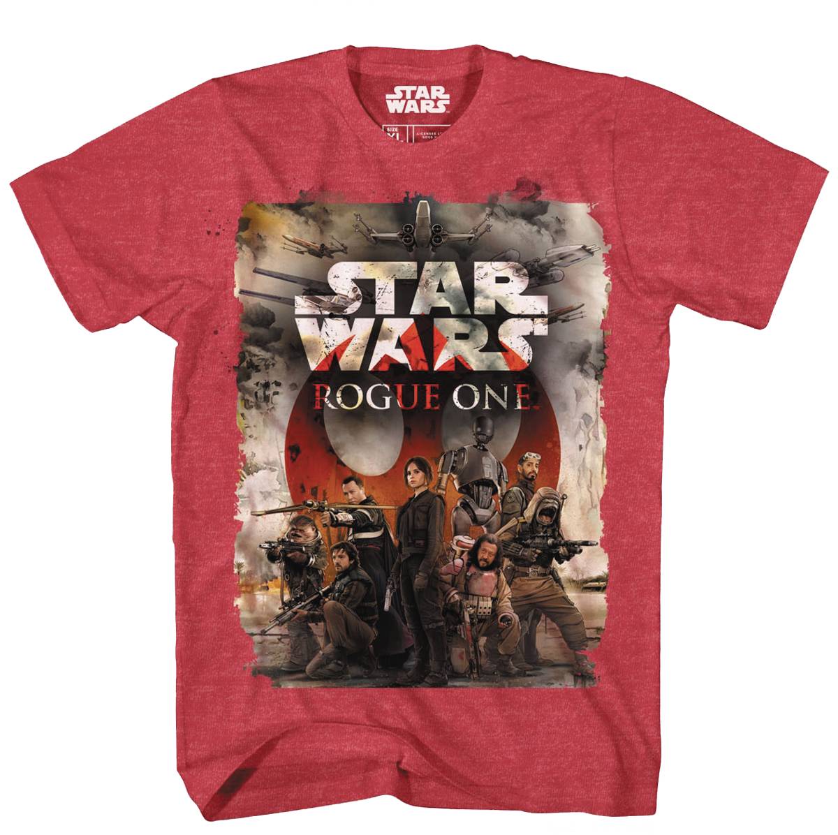 Star Wars Team One Red/blk Confetti T-Shirt XL
