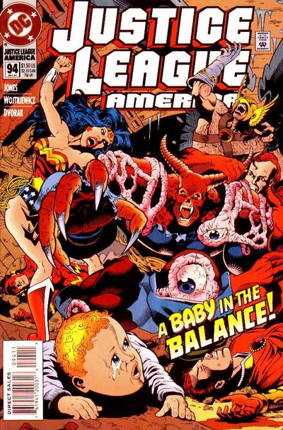 Justice League America #94 [Direct Sales]-Fine (5.5 – 7) (1989)