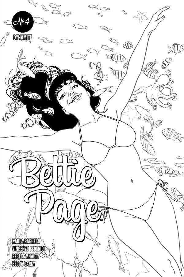 Bettie Page #4 10 Copy Kano Black & White Incentive