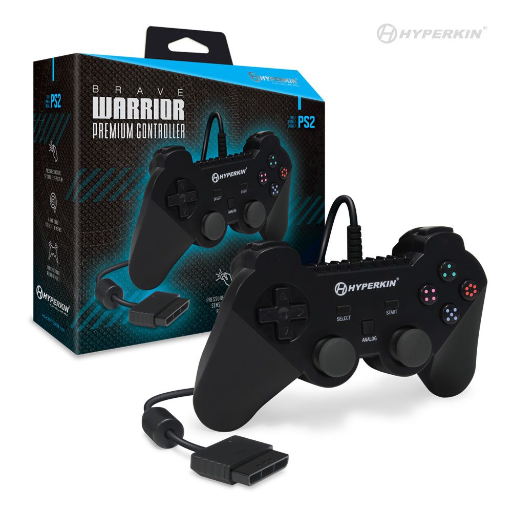 "Brave Warrior" Premium Controller For Ps2® (Black) - Hyperkin