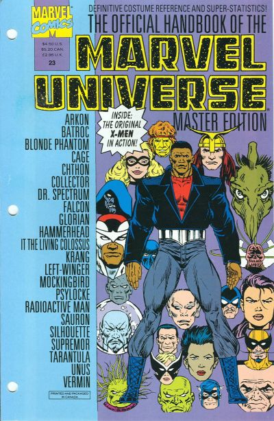 Official Handbook of The Marvel Universe Master Edition #23