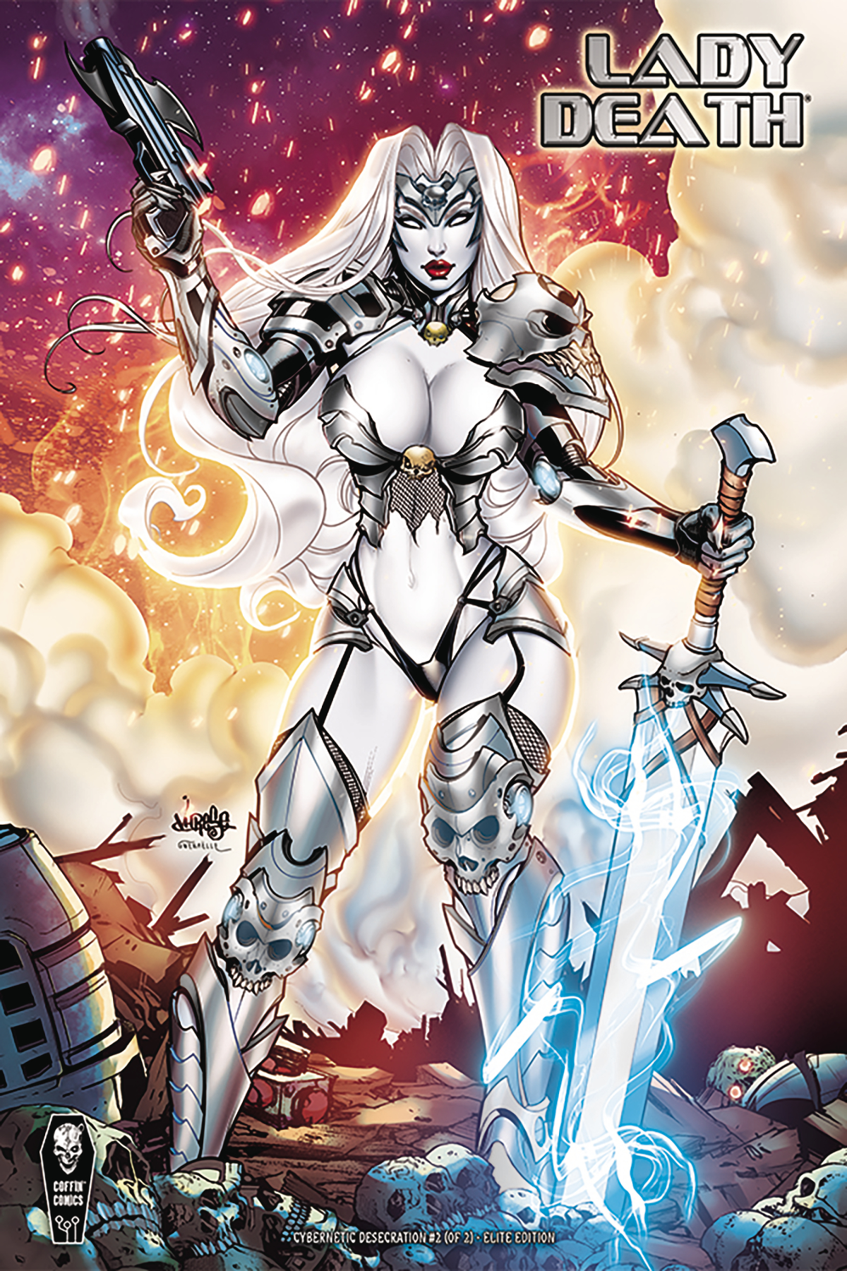 Lady Death Cybernetic Desecration #2 Cover E 1 for 10 Incentive (Mature) (Of 2)