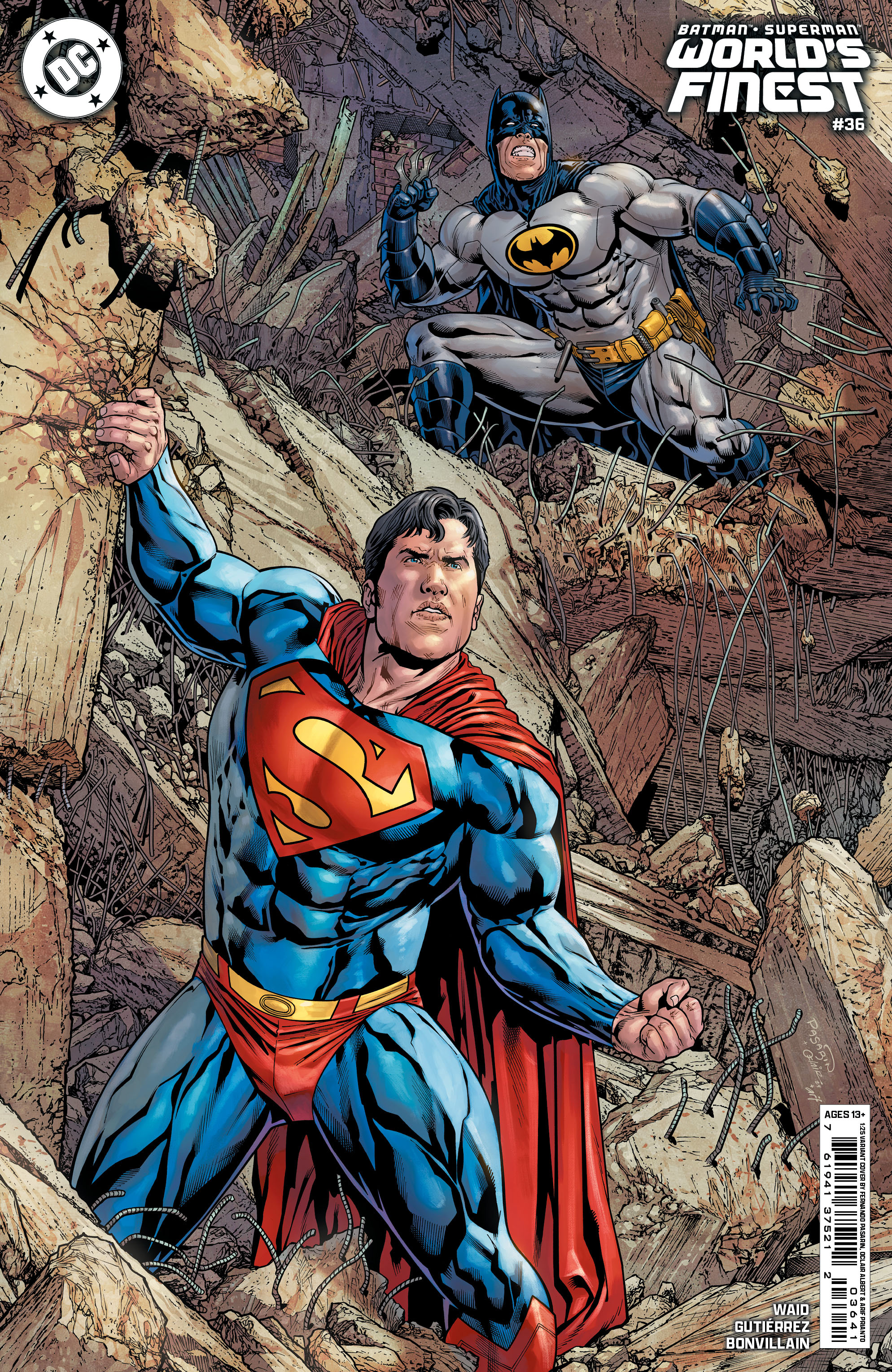 Batman Superman World's Finest #36 Cover E 1 for 25 Incentive Fernando Pasarin & Oclair Albert Card Stock Varia