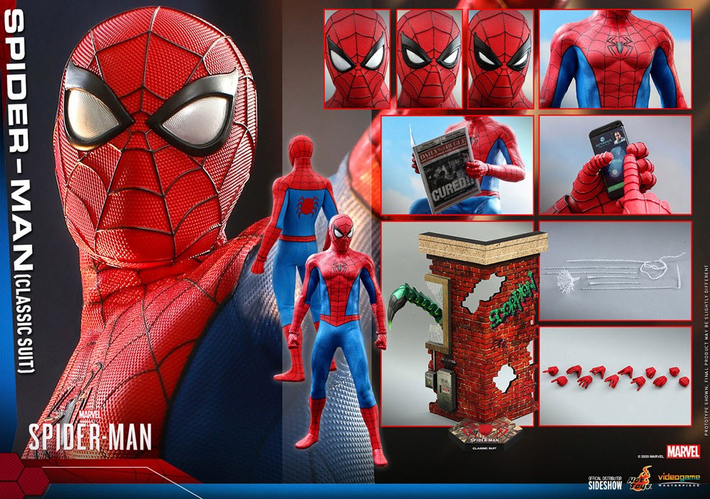 Hot Toys Spider-Man (Classic Suit) Video Game 1/6 Action Figure 