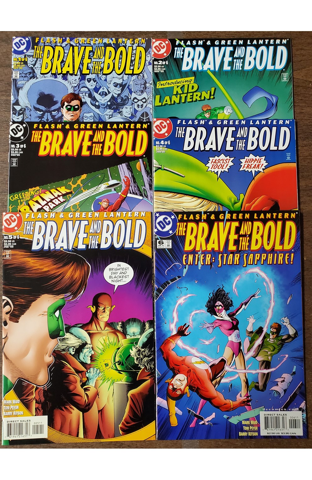 Flash Green Lantern Brave And The Bold #1-6 (DC 1999) Set