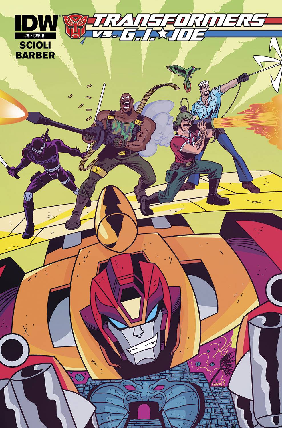 Transformers Vs GI Joe #5 1 for 10 Incentive Variant