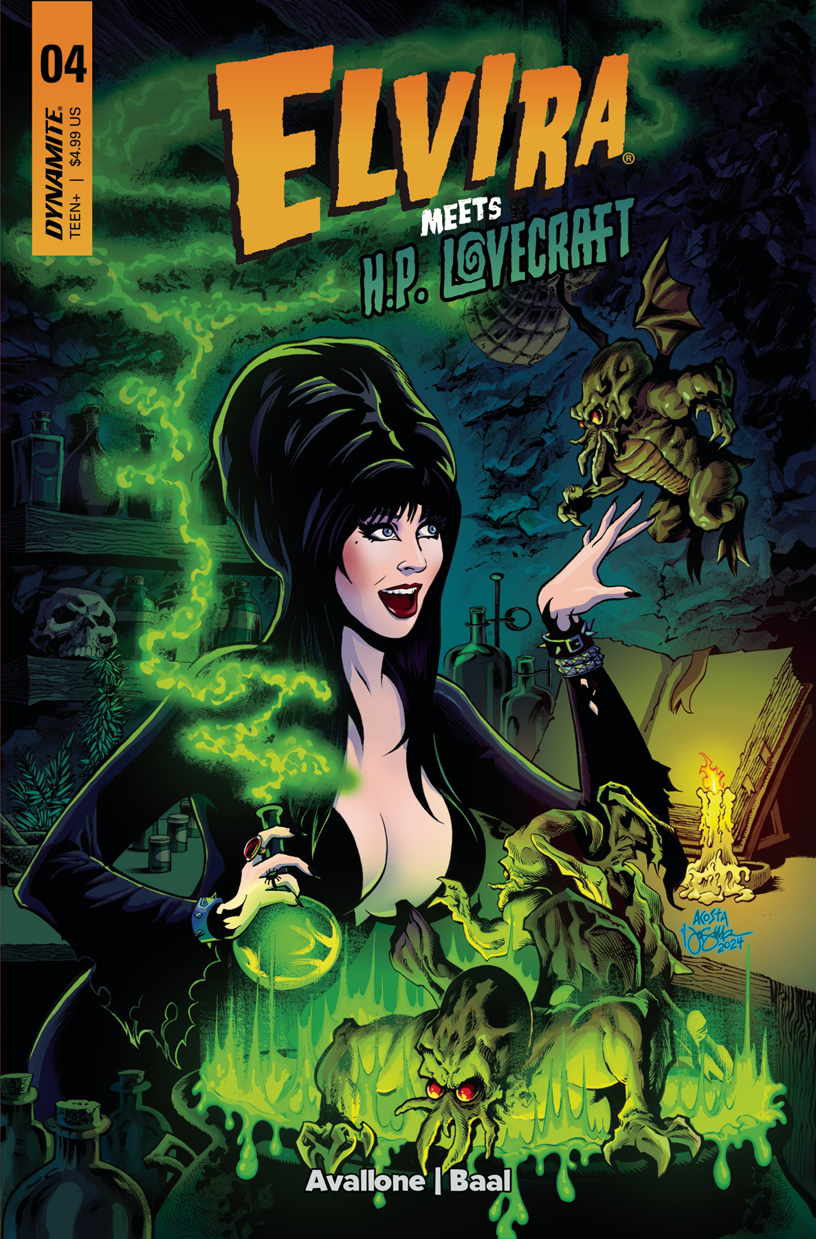 Elvira Meets HP Lovecraft #4 Cover A Acosta