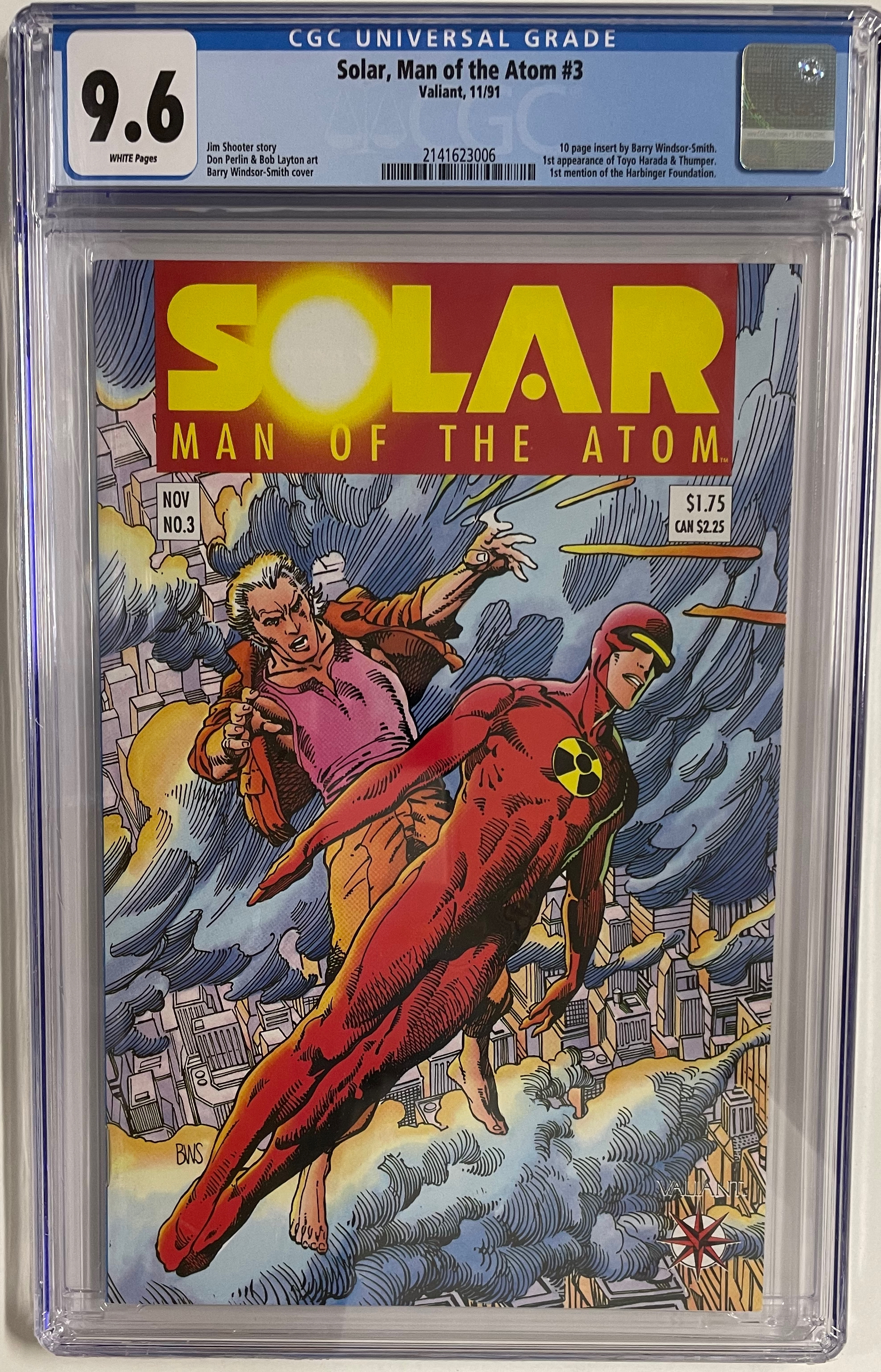 Solar Man of The Atom #3 Cgc 9.6