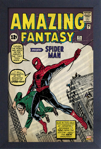 Spider-Man - Amazing FANTASY #15 11" x 17" Framed Print