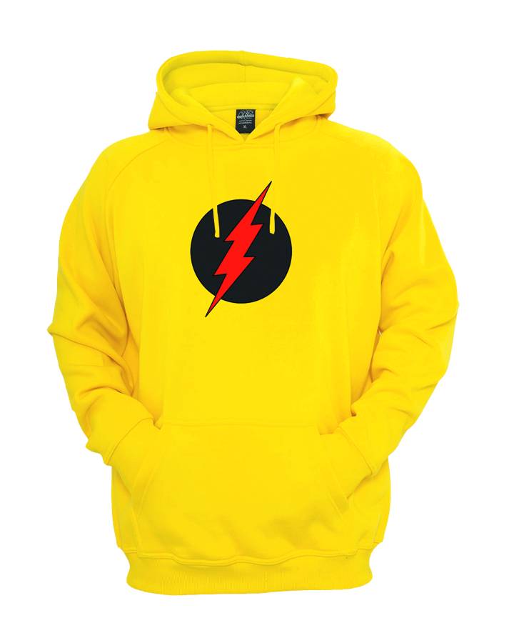 Zoom/reverse Flash Symbol Hoodie Large