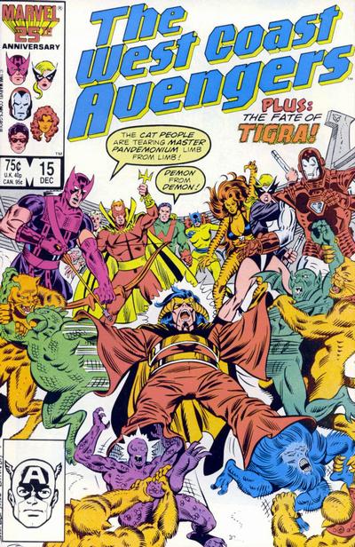 West Coast Avengers #15 [Direct]-Fine (5.5 – 7)