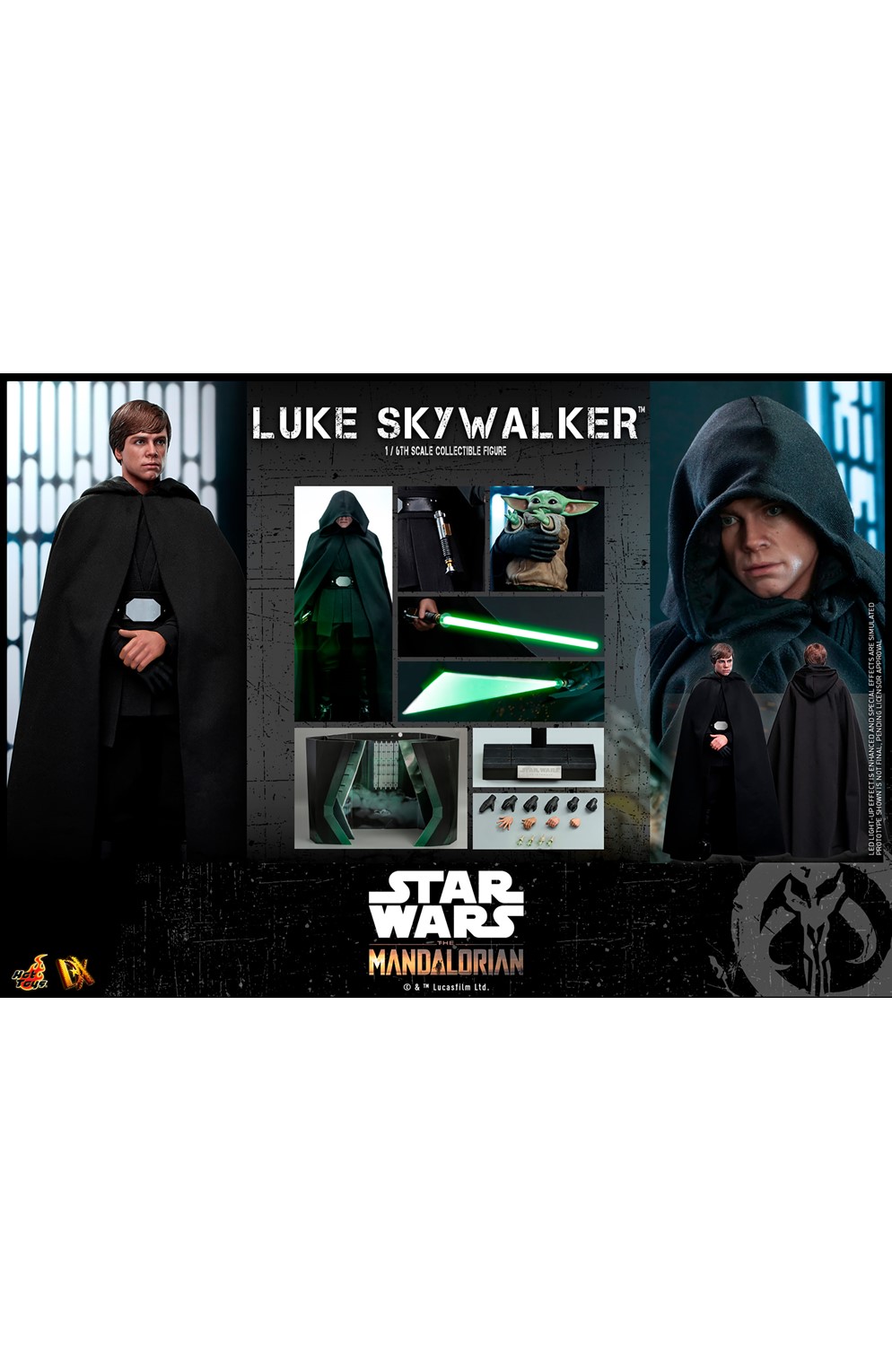 Luke Skywalker Sixth Scale Figure By Hot Toys (Mandalorian Version)