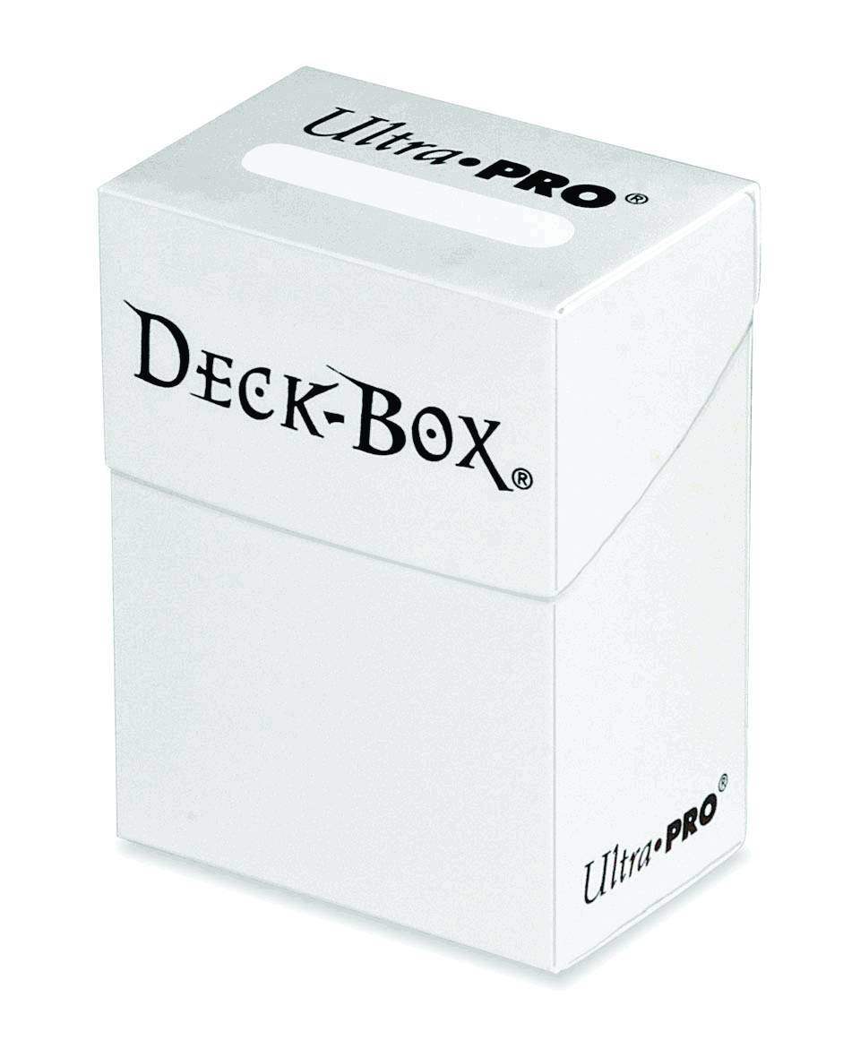 Ultra Pro: Solid Deck Box - White