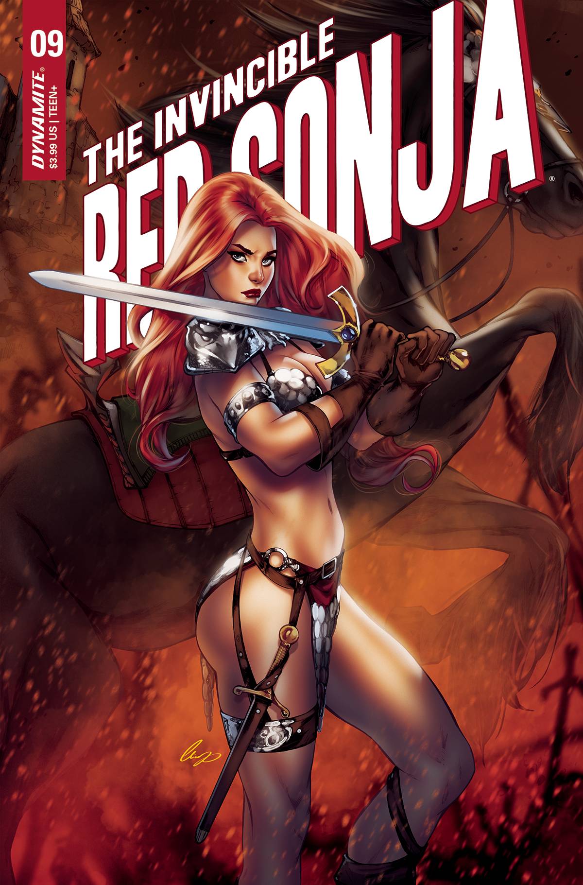 Invincible Red Sonja #9 Cover O Last Call Chatzoudis