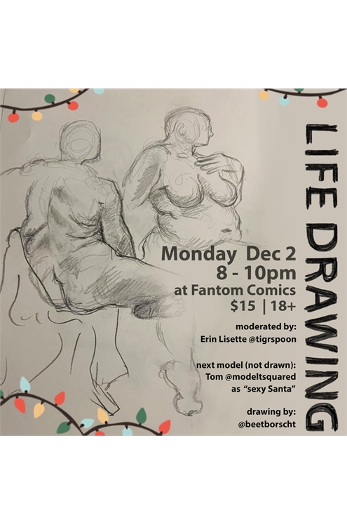 Life Drawing Session - Nude Model (December 2, 2024)