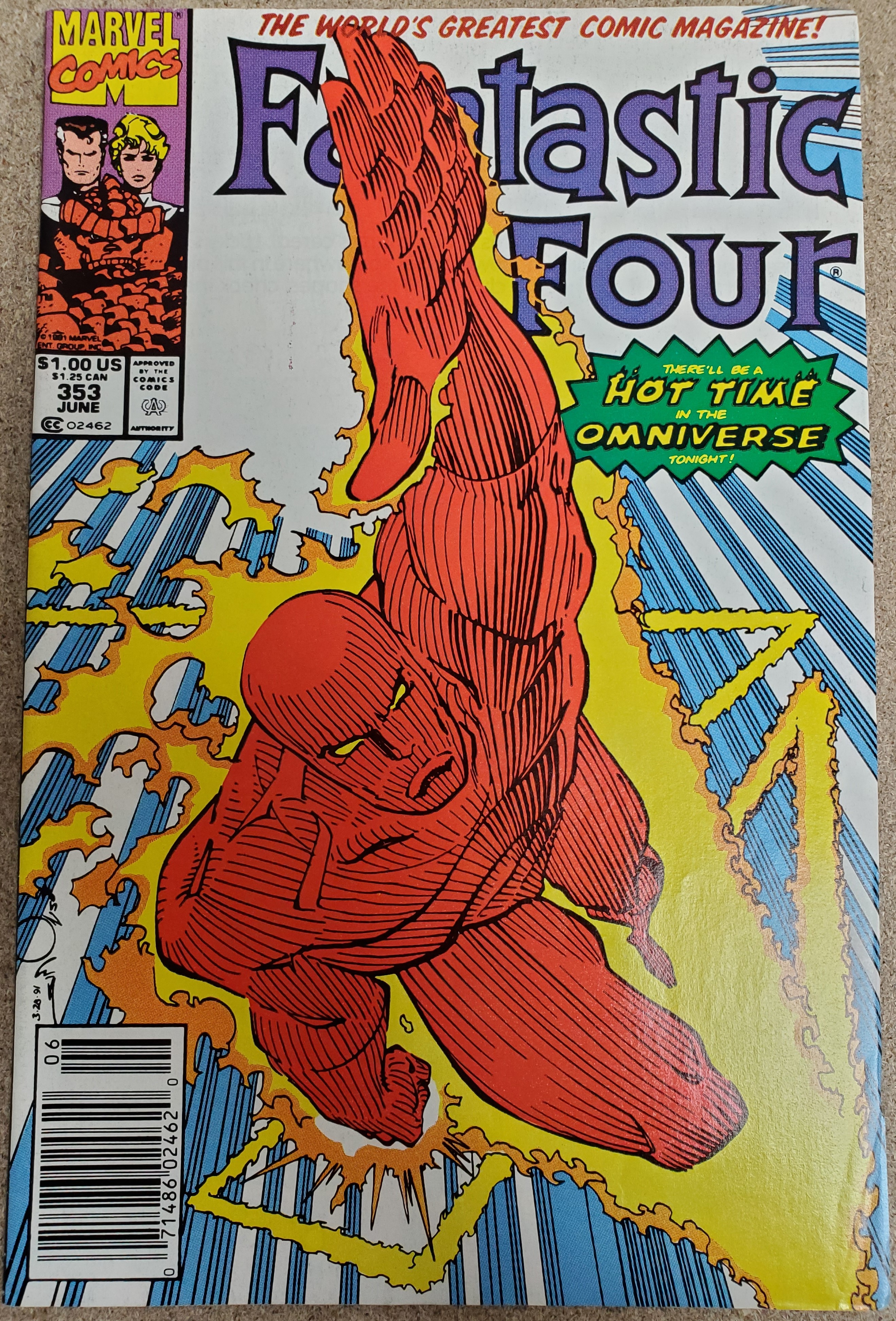 Fantastic Four #353 (Marvel 1961) 1st App Mobius