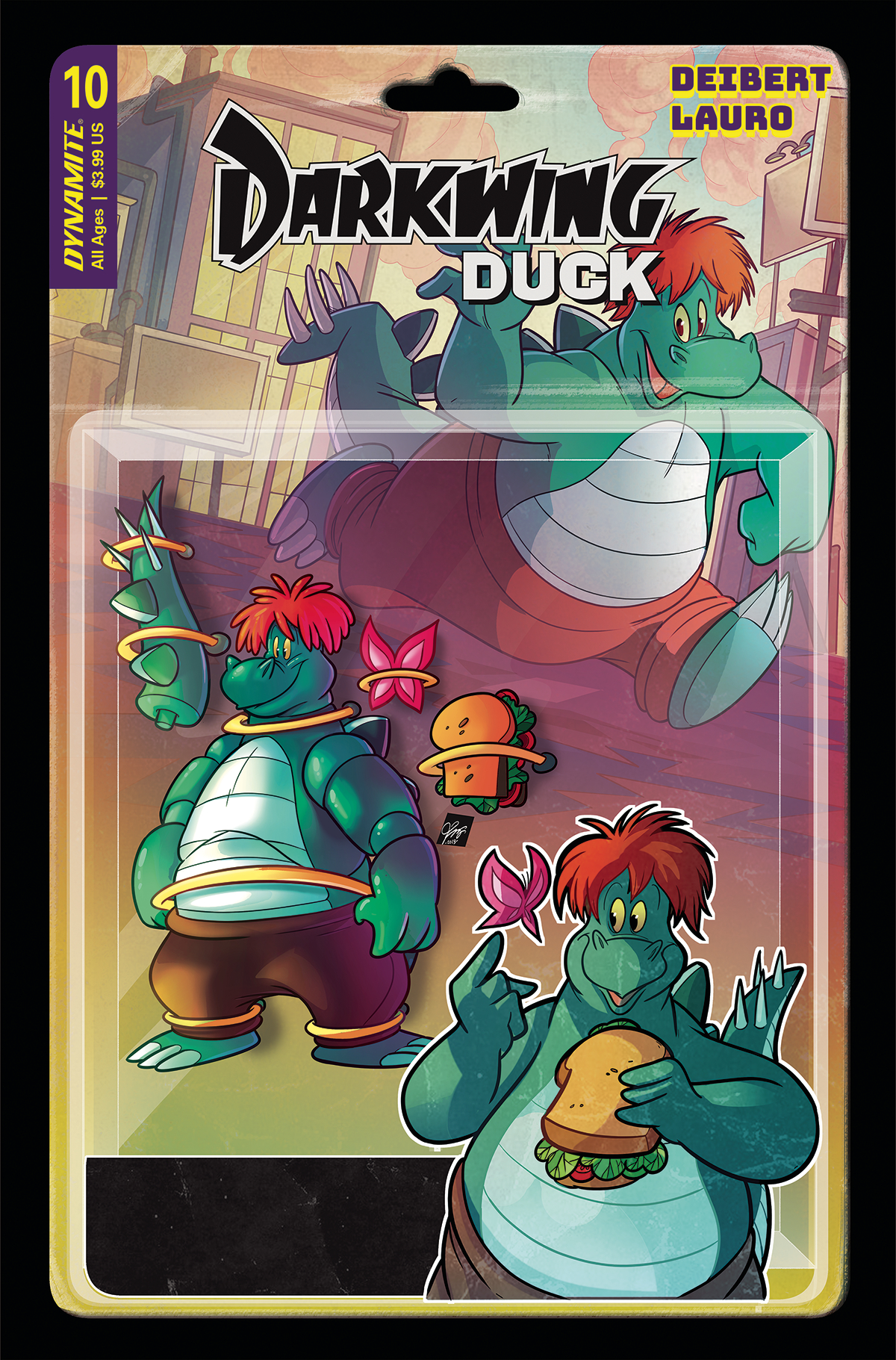 Darkwing Duck #9 Cover H 1 for 10 Incentive Action Figure
