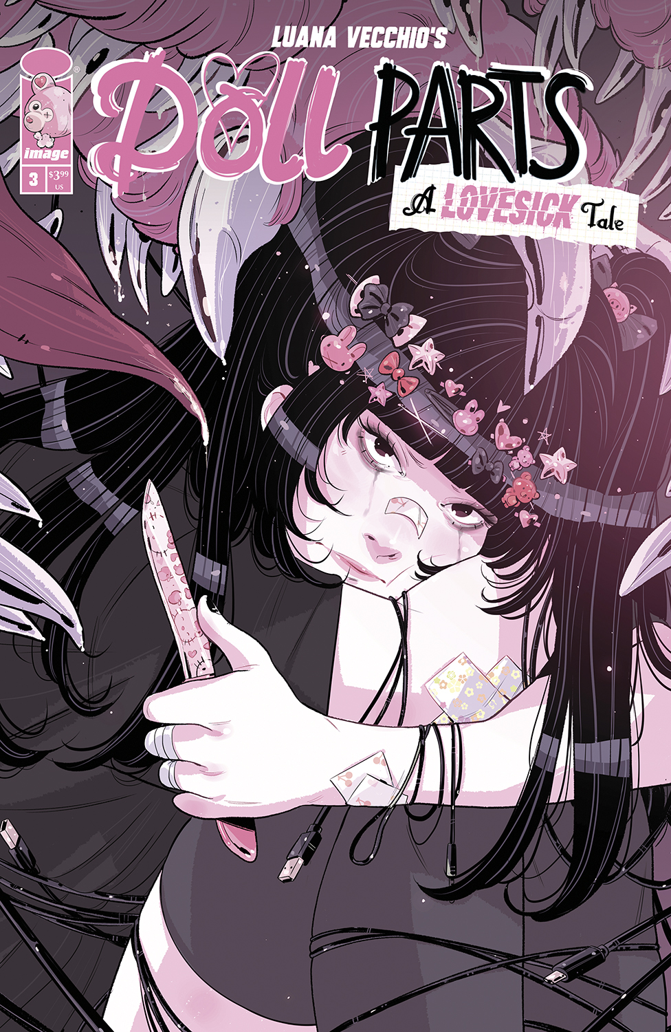 Doll Parts A Lovesick Tale #3 Cover B Luana Vecchio Knife Variant (Mature) (Of 4)