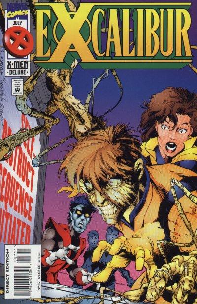 Excalibur #87 [Direct Edition]-Very Fine (7.5 – 9) [1St Mention of The Skinless Man, Weapon Iii]