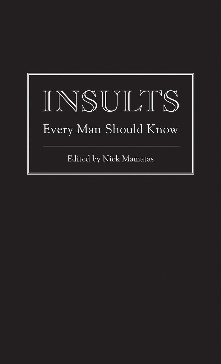 Insults Every Man Should Know (Hardcover Book)