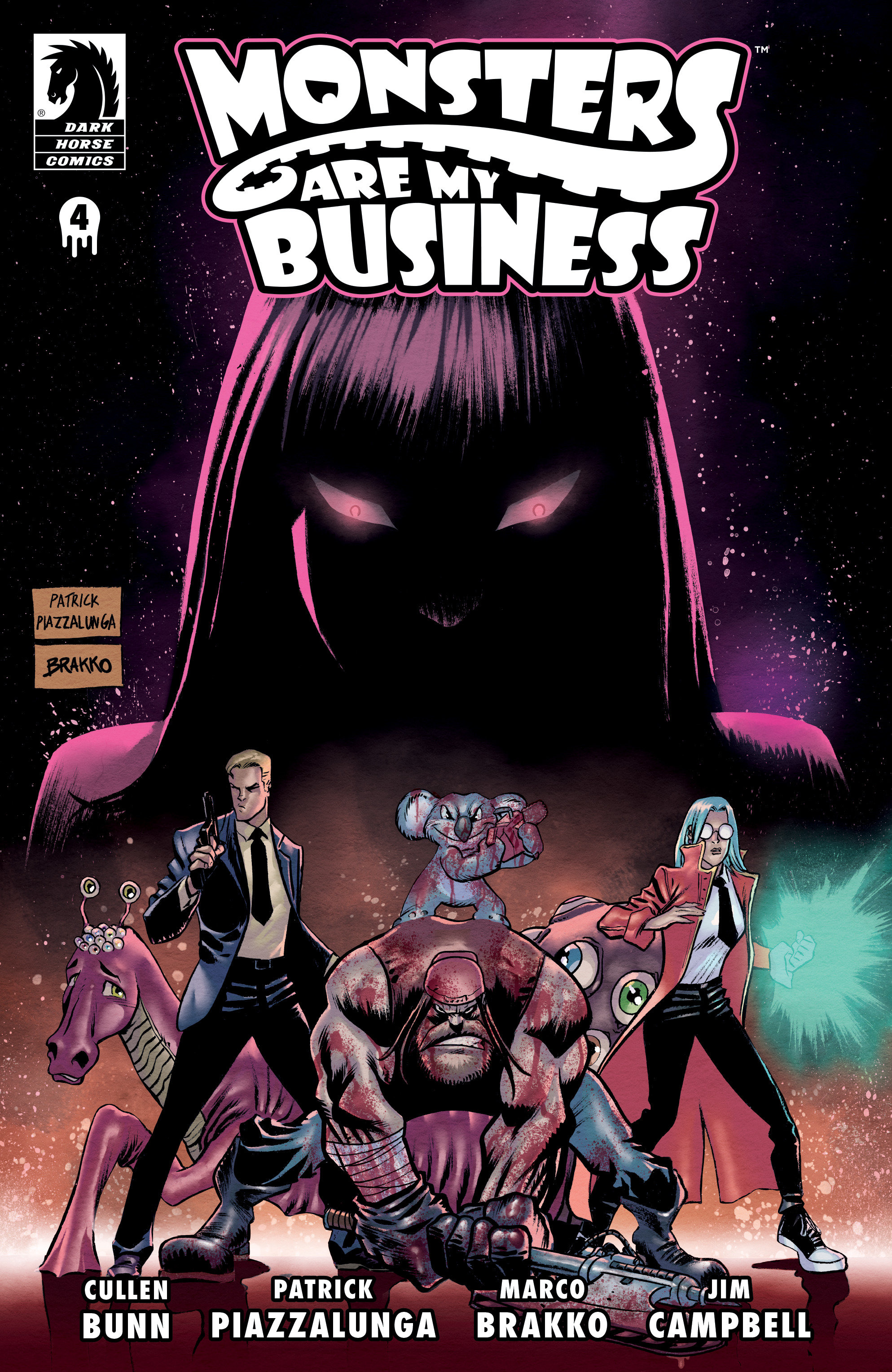 Monsters are My Business & Business is Bloody #4 Cover A (Patrick Piazzalunga)