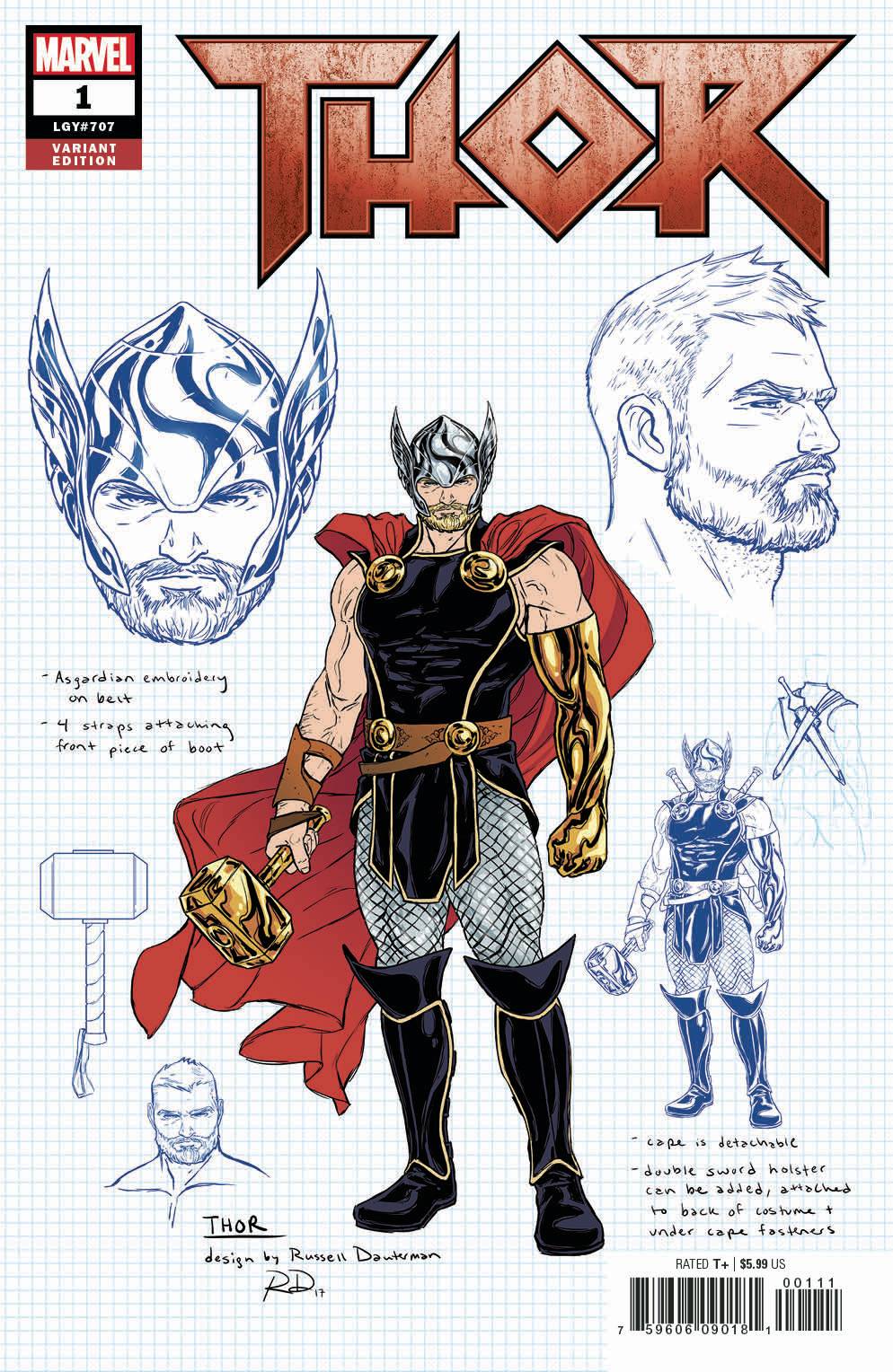Thor #1 Dauterman Design Variant (2018)