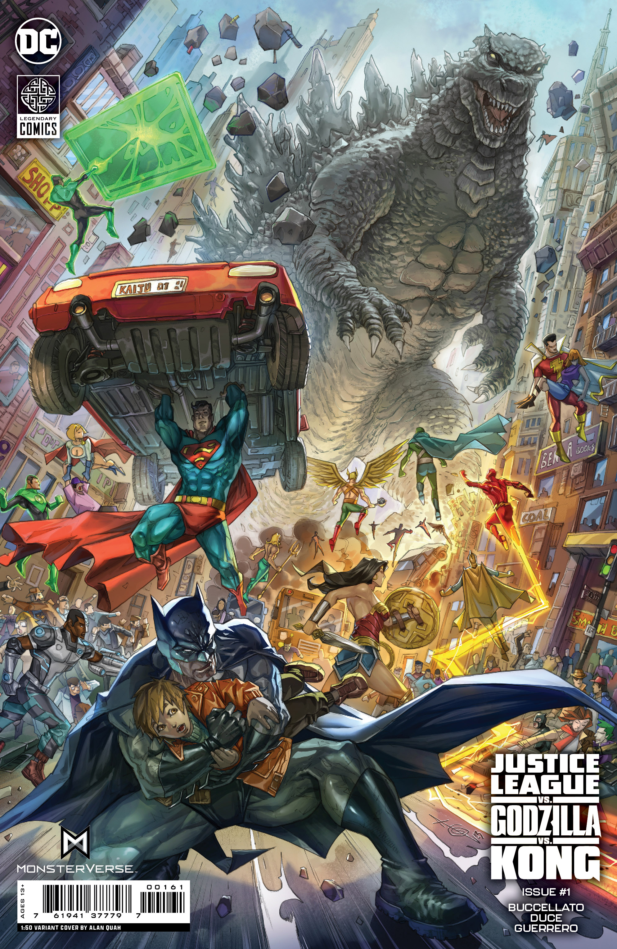 Justice League Vs Godzilla Vs Kong #1 Cover I 1 for 50 Incentive Alan Quah Card Stock Variant (Of 6)