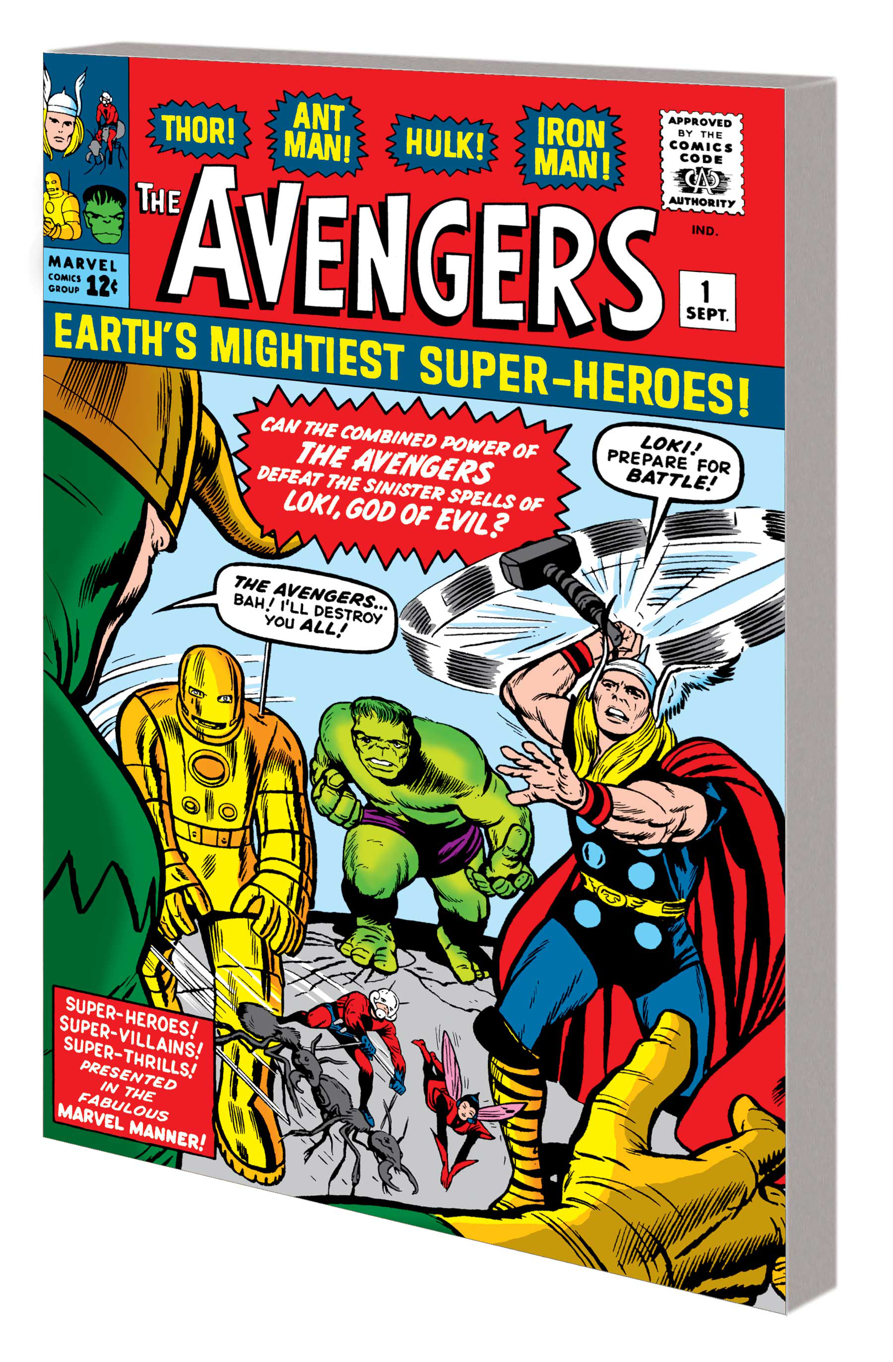 Mighty Marvel Masterworks Avengers Coming Avengers Graphic Novel Volume 1 Original Direct Market Edition