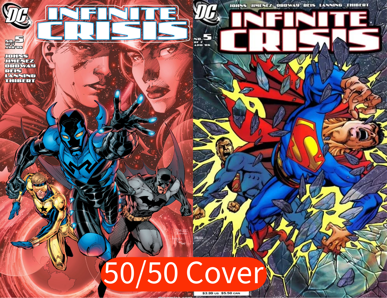 Infinite Crisis #5 50/50 Cover