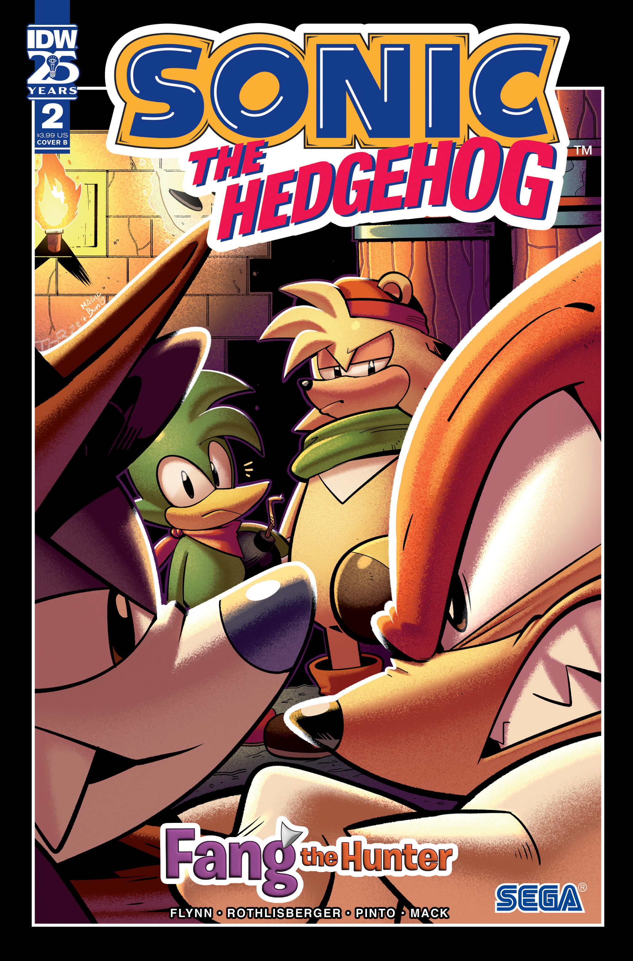 Sonic the Hedgehog: Fang the Hunter #2 Cover B Rothlisberger