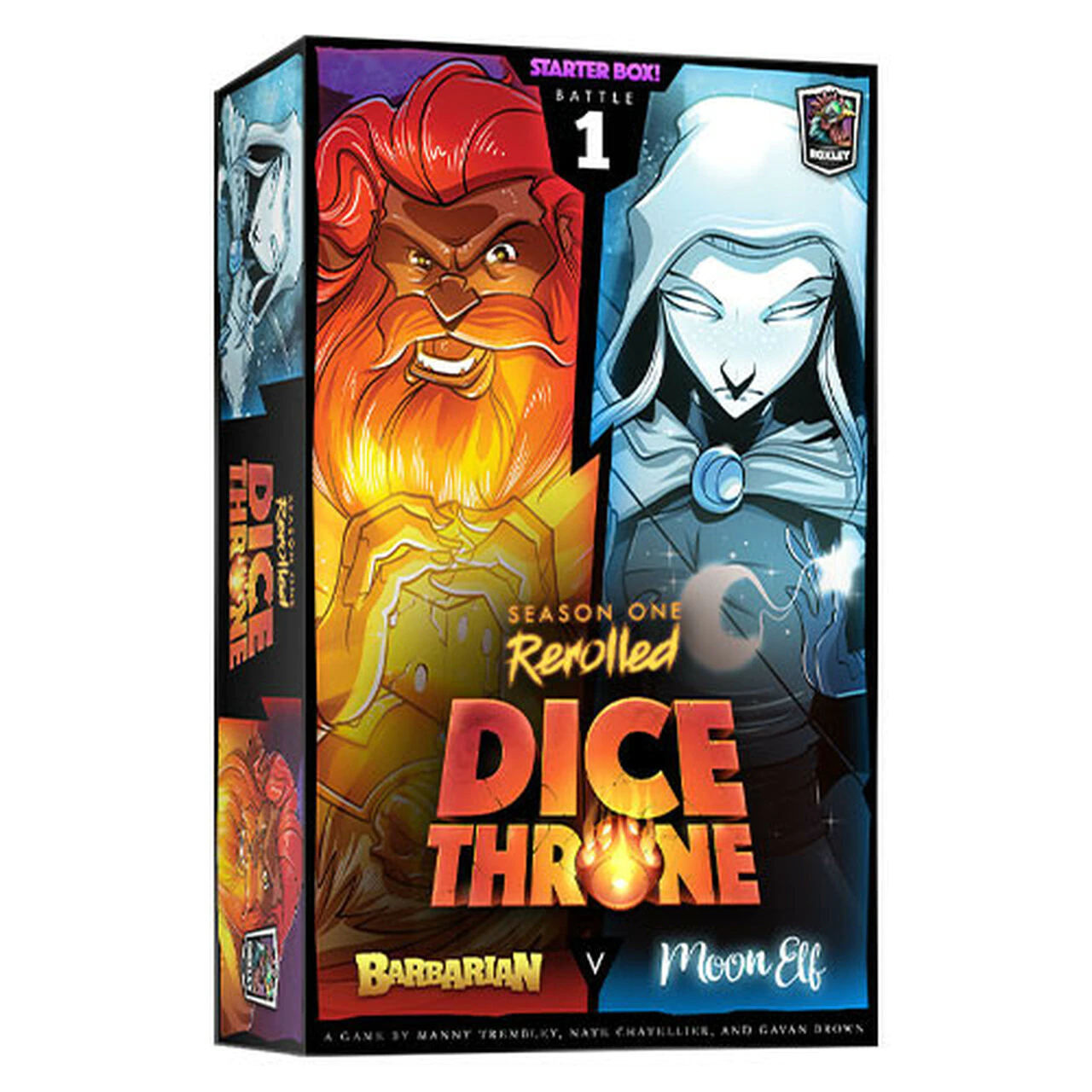 Dice Throne Season 1 Rerolled - Box 1 - Barbarian Vs Moon Elf
