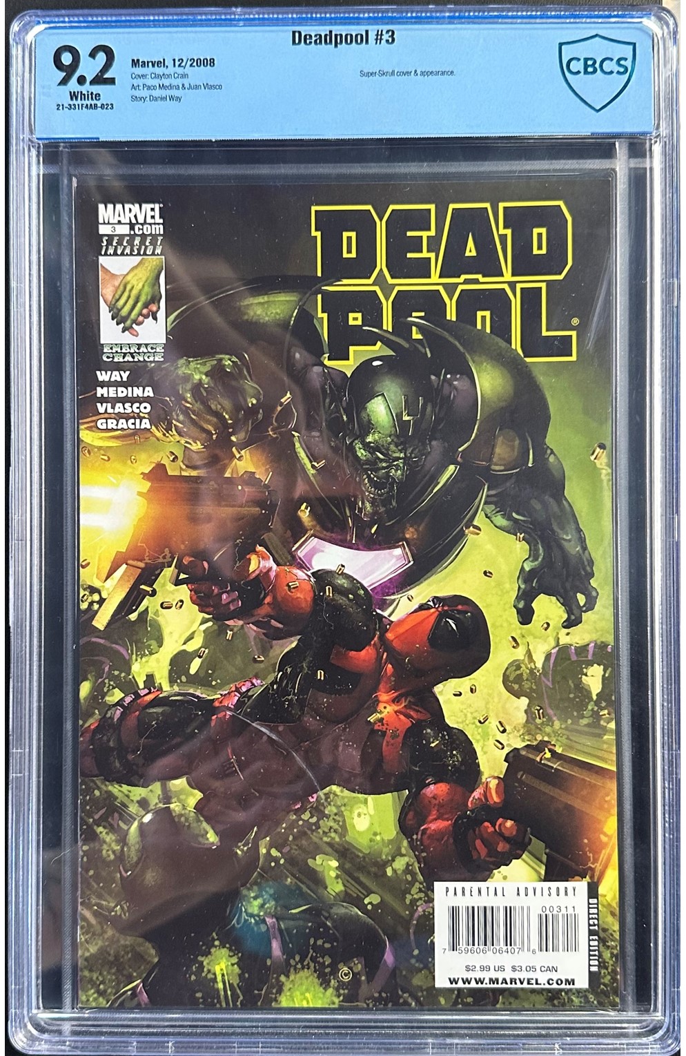 Deadpool #3 Cbcs 9.2