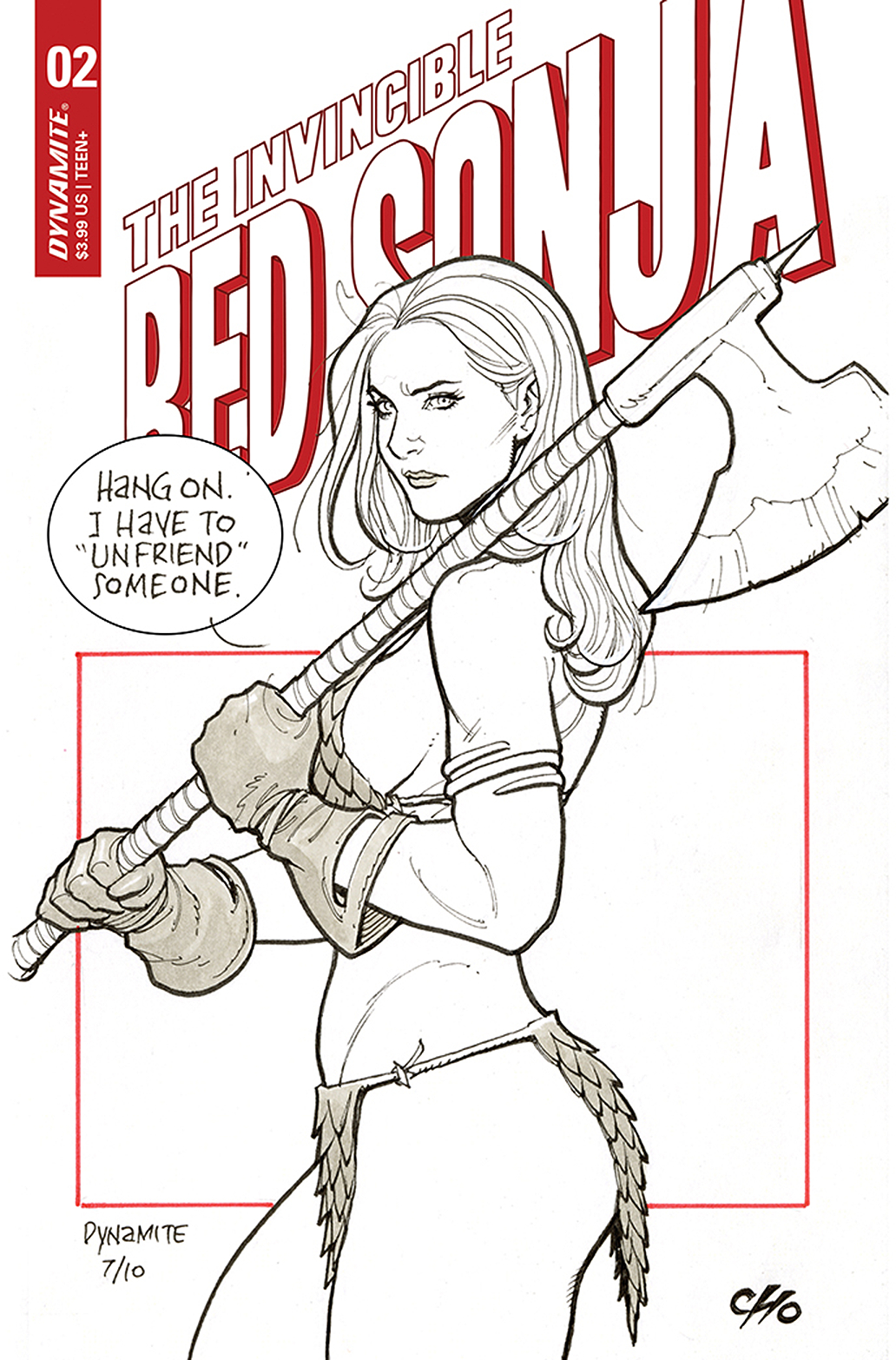 Invincible Red Sonja #2 Cover D Cho