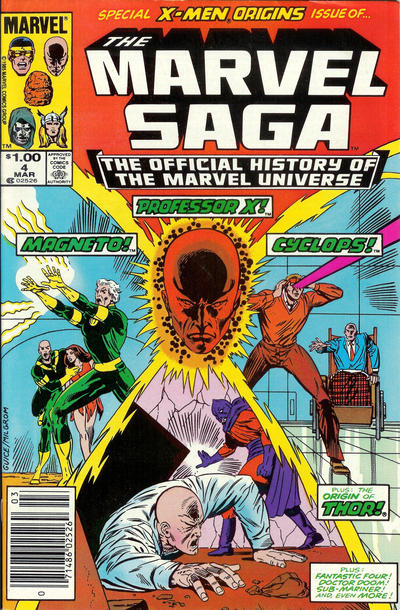 The Marvel Saga The Official History of The Marvel Universe #4 [Newsstand]-Fine (5.5 – 7)