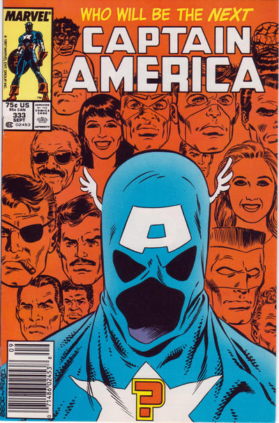 Captain America #333 [Newsstand](1968)- Fn/Vf 7.0