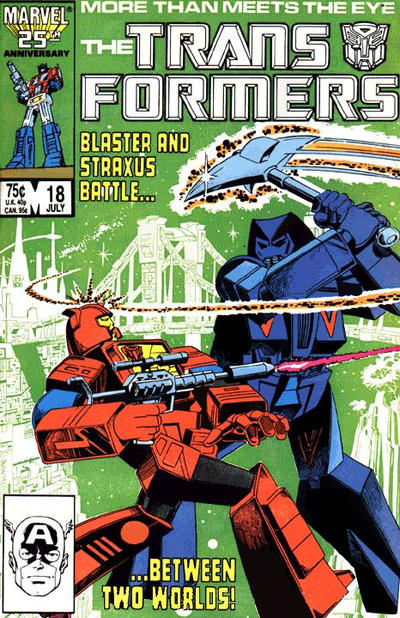 The Transformers #18 [Direct](1984)-Very Fine (7.5 – 9)