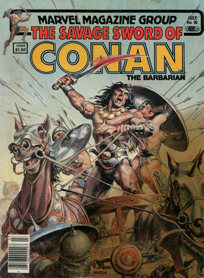 The Savage Sword of Conan #90 [Newsstand] - Vg/Fn