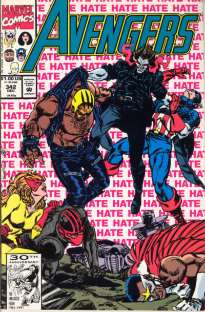 The Avengers #342 [Newsstand]-Fine (5.5 – 7)