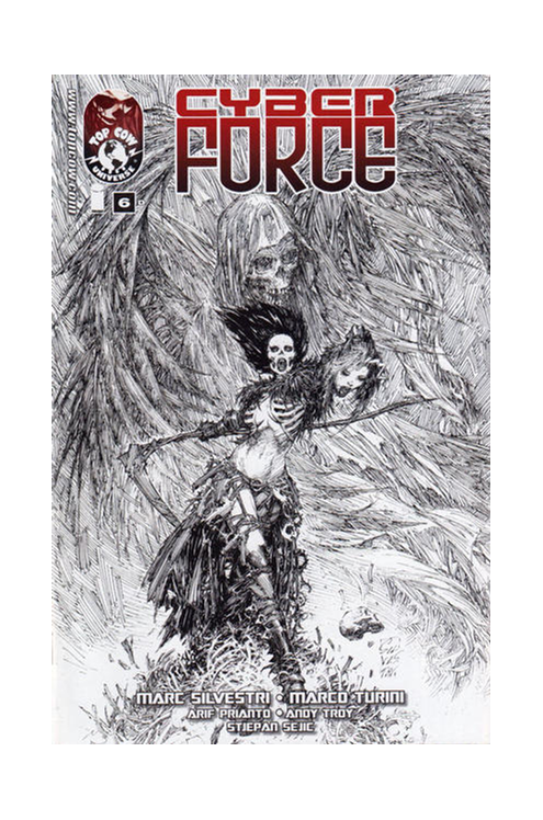Cyber Force #6 Cover D 10 Copy Silvestri Black & White Incentive